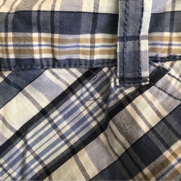 Vintage Blue and White Plaid Pattern Skort Croft & Barrow Size 16 - Picture 3 of 6